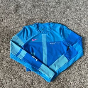 Nike off white crop top